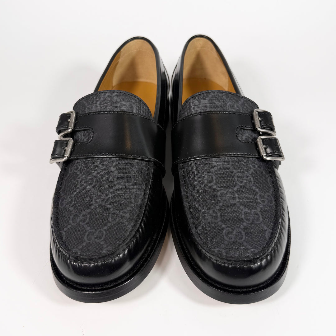Gucci GG Supreme Leather Buckle Loafer - Men’s 8