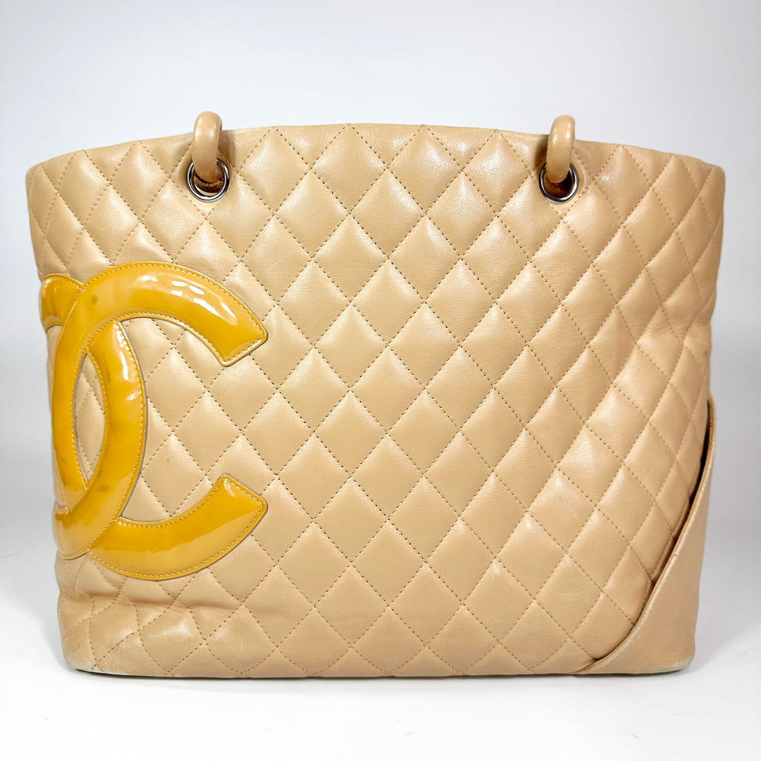 Chanel Quilted Calfskin Cambon Tote Bag