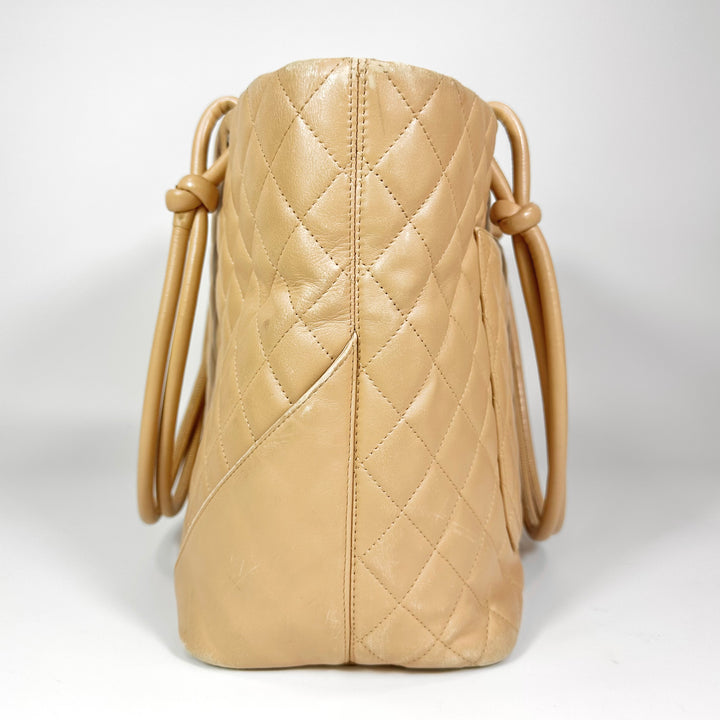 Chanel Quilted Calfskin Cambon Tote Bag