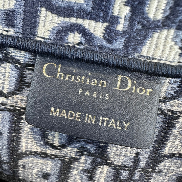 Christian Dior Navy Oblique Medium Book Tote