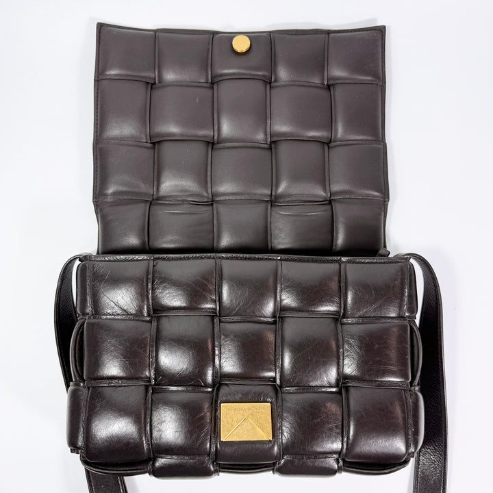 Bottega Veneta Nappa Maxi Intreccio Padded Cassette Crossbody Bag Fondant