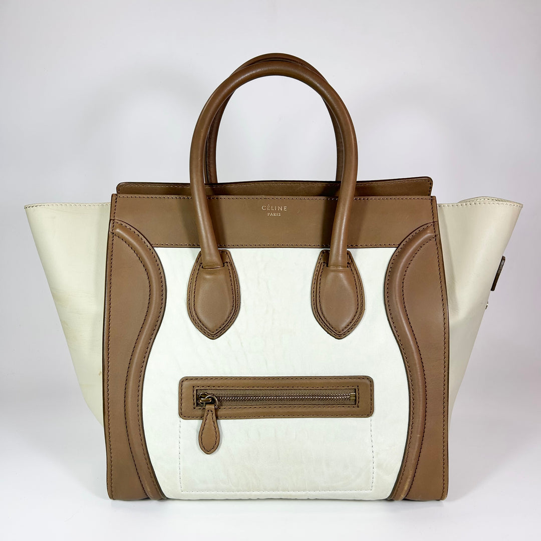 Celine Calfskin Tri Color Mini Luggage