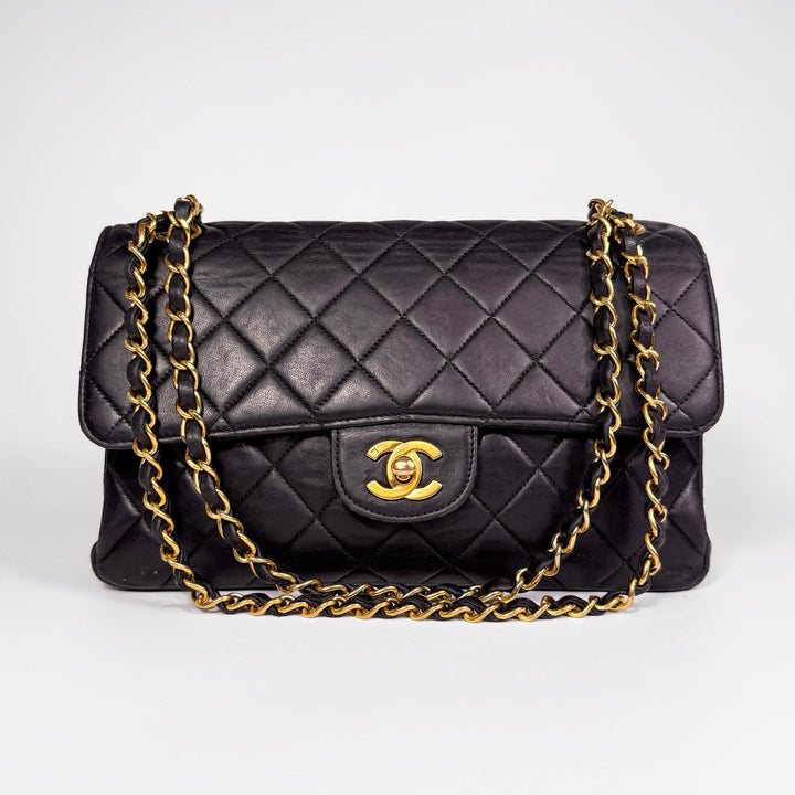 Chanel Vintage 24k Gold Hardware Double Sided Flap Bag
