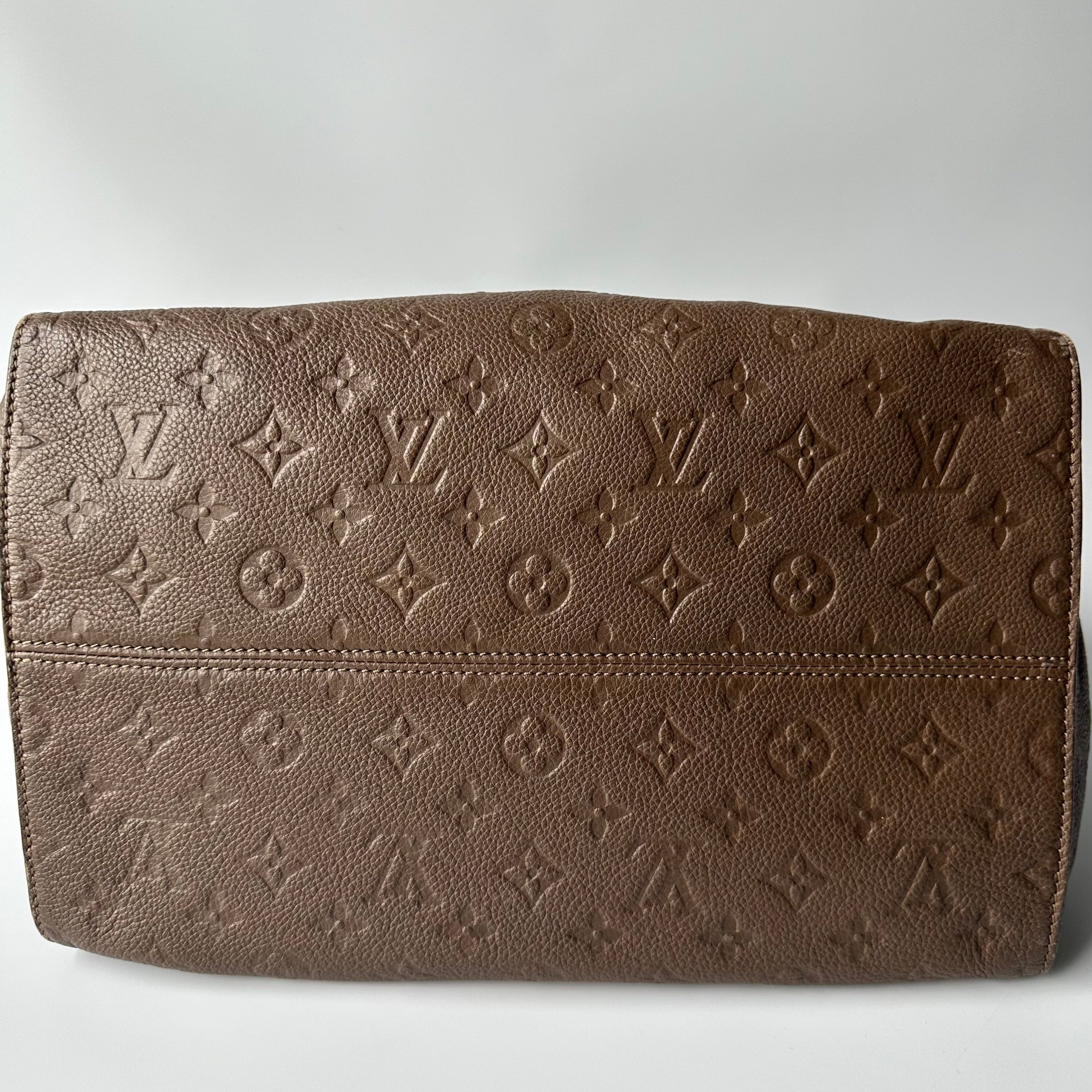 Louis Vuitton Brown Monogram And Leopard Empreinte Leather Chain