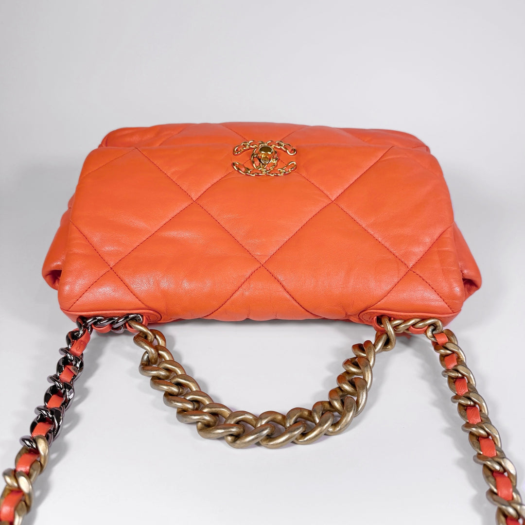 Chanel Quilted Lambskin Large 19 Flap Bag