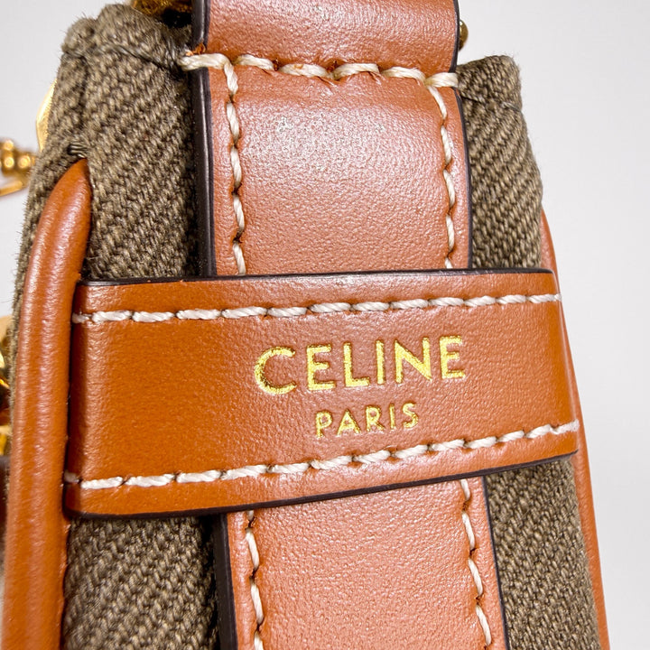 Celine Embroidered Triomphe Medium Ava Shoulder Bag
