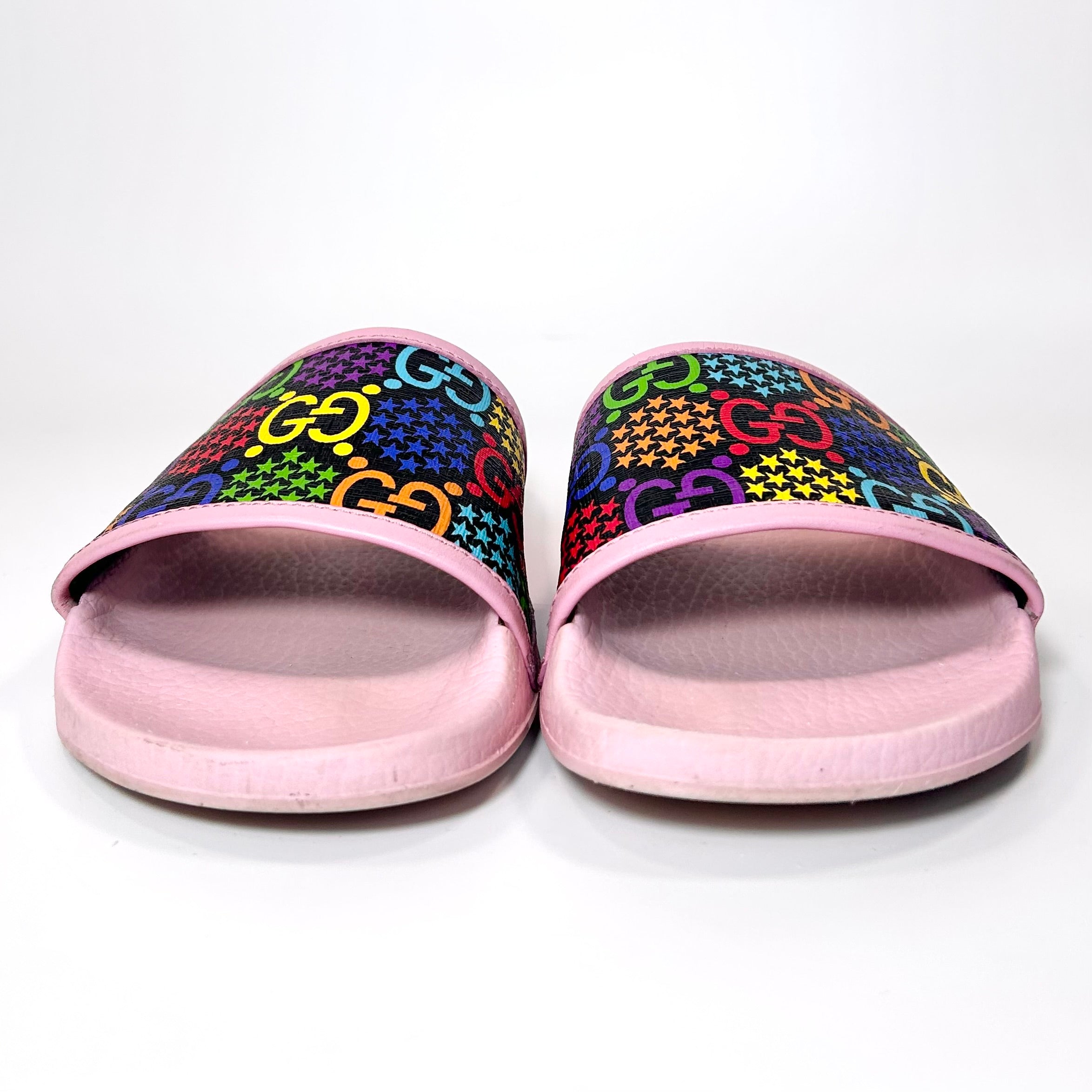 Gucci psychedelic best sale slides womens