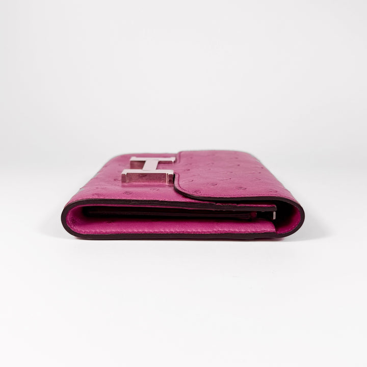 Hermès Fuchsia Ostrich Constance Wallet