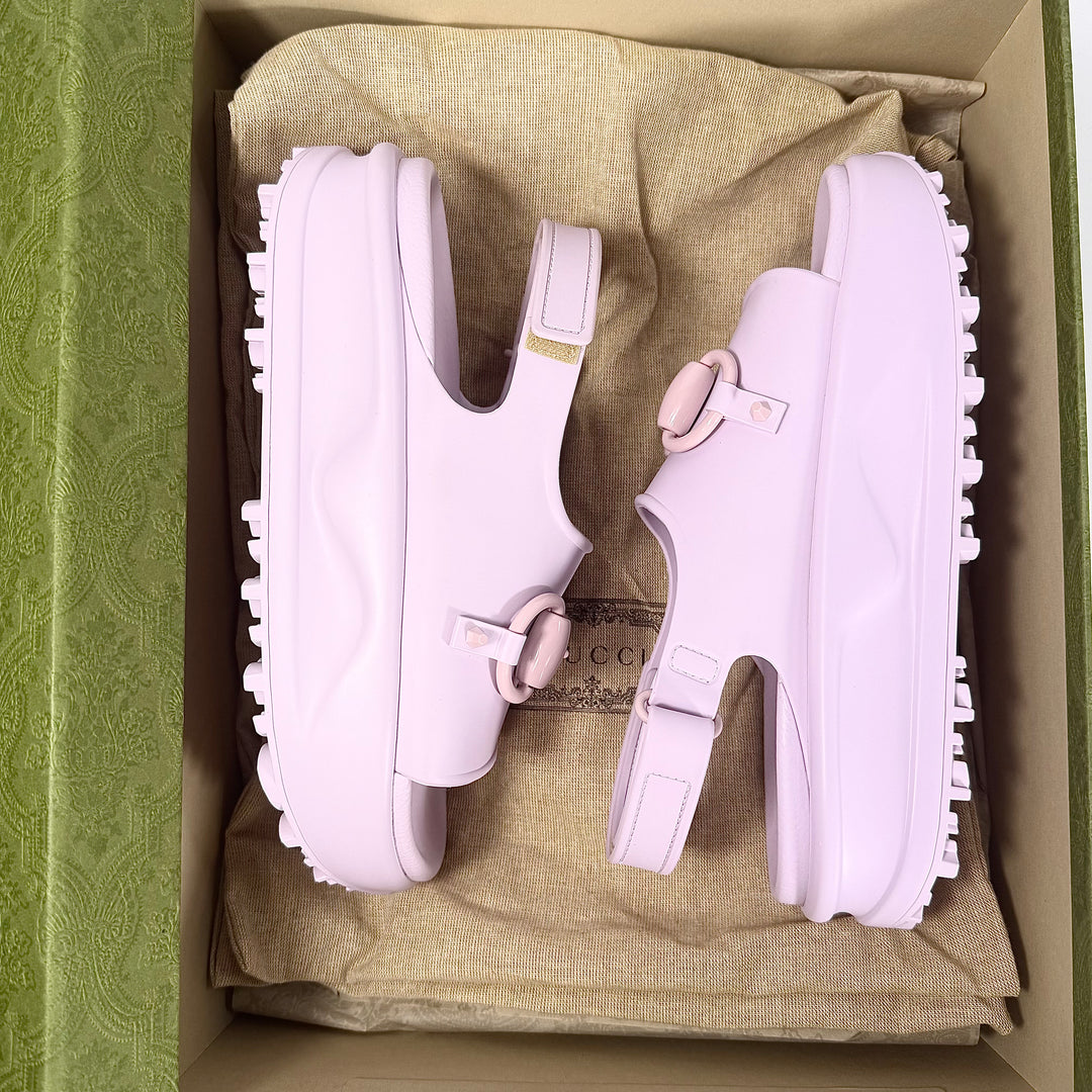 Gucci Horsebit Platform Rubber Sandal - Women’s 7