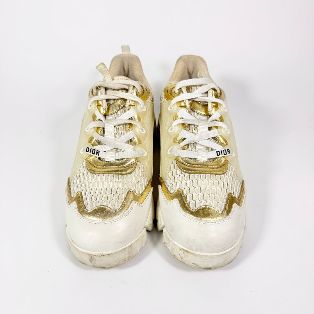 Christian Dior D-Connect Gold Mesh Sneaker - Women’s 7.5