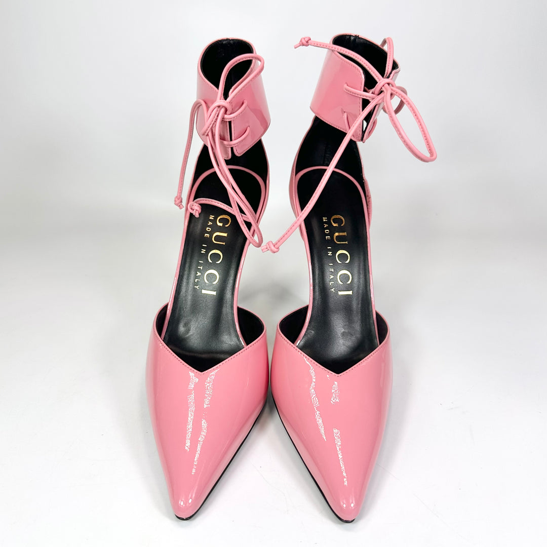 Gucci Priscilla 105mm Patent Leather Pump Heel - Women’s 9