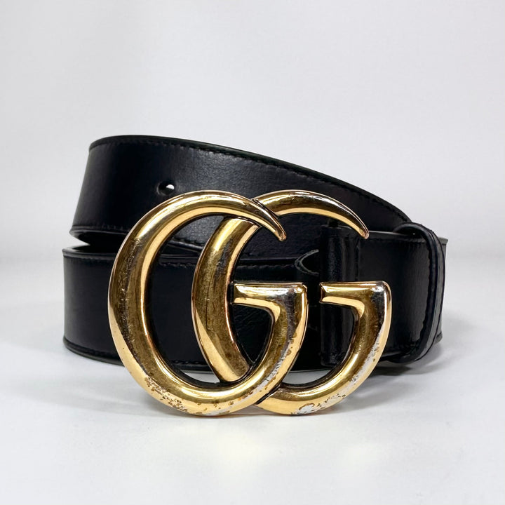 Gucci GG Marmont Smooth Leather Belt 80 32