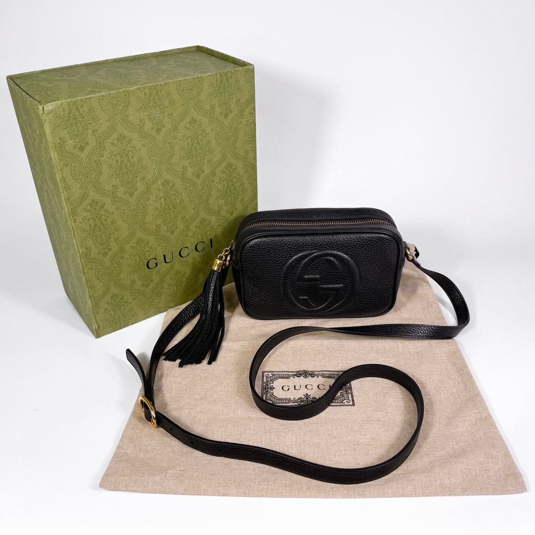 Gucci Pebbled Calfskin Mini Soho Disco Bag