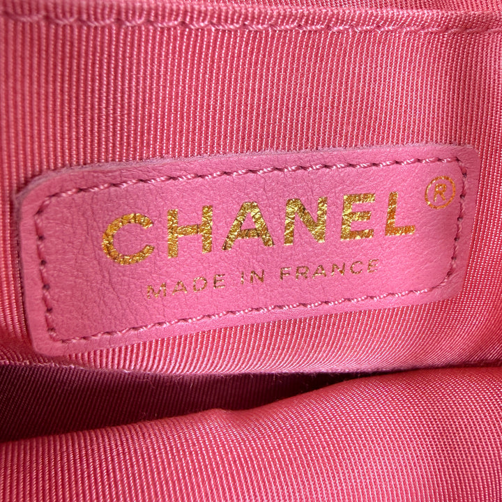 Chanel Quilted Calfskin Drawstring CC Bucket Bag