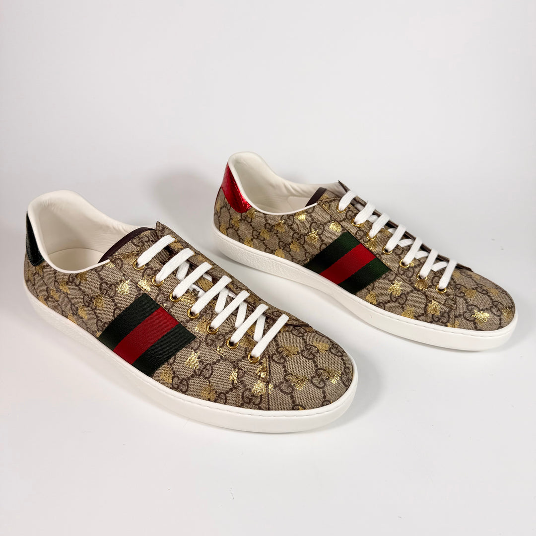 Gucci GG Supreme Bees Ace Sneaker - Men’s 13