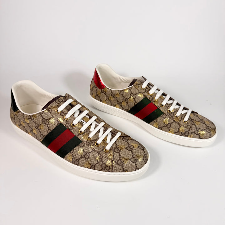 Gucci GG Supreme Bees Ace Sneaker - Men’s 13