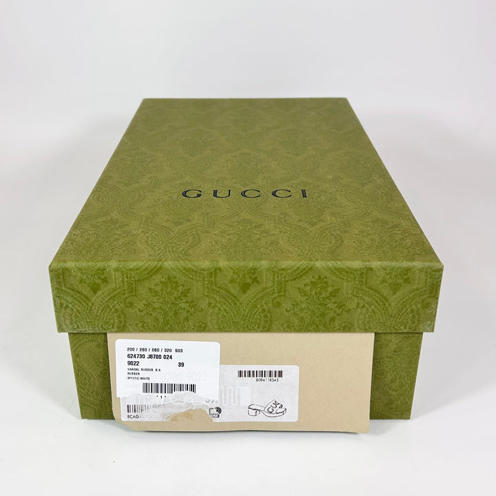 Gucci Rubber Logo Block Sandal - Women’s 9