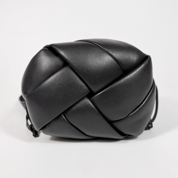 Bottega Veneta Lambskin Intreccio Small Helmet Bag