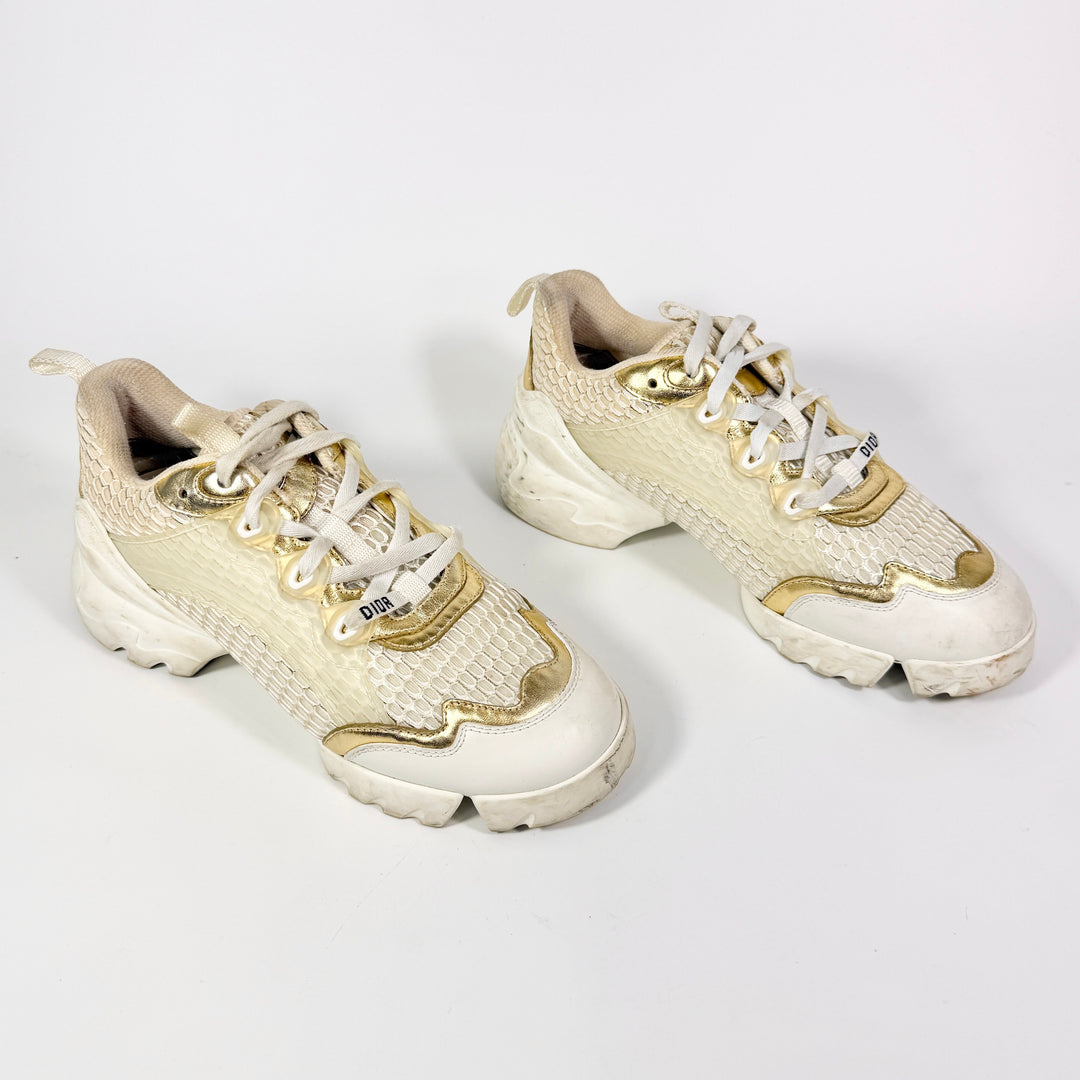 Christian Dior D-Connect Gold Mesh Sneaker - Women’s 7.5