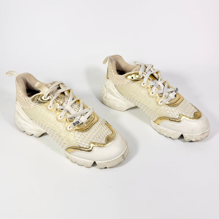 Christian Dior D-Connect Gold Mesh Sneaker - Women’s 7.5