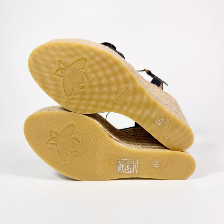Gucci GG Marmont Espadrille Wedge Sandal - Women’s 11.5