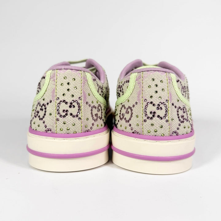 Gucci Crystal GG 1977 Tennis Low Top Sneaker - Women’s 6.5