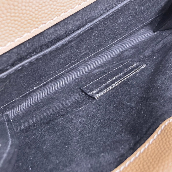 Saint Laurent Grain De Poudre Cassandre Flap Pouch