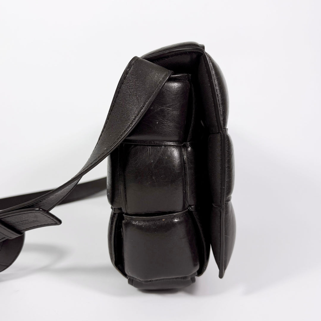 Bottega Veneta Nappa Maxi Intreccio Padded Cassette Crossbody Bag Fondant