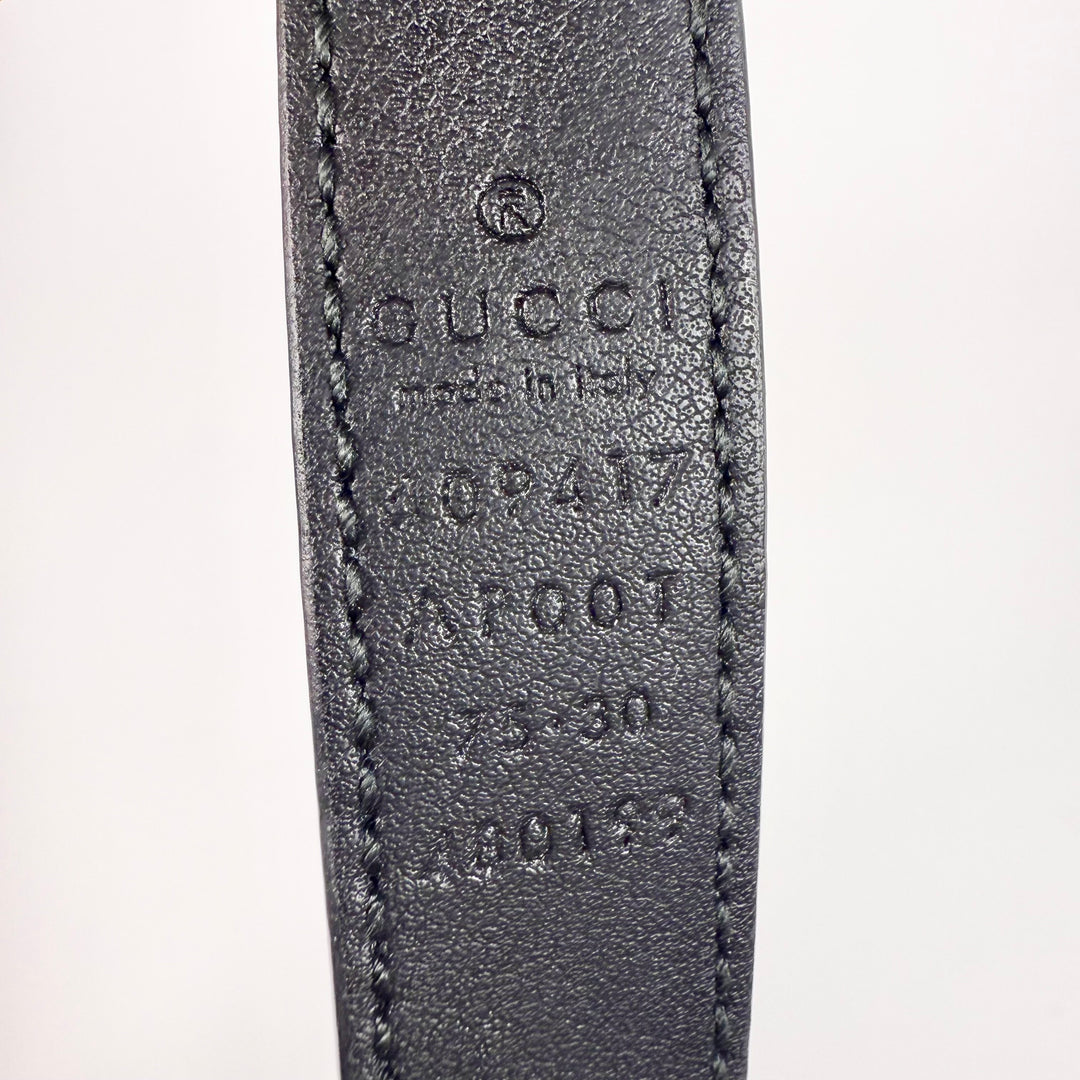 Gucci GG Marmont Smooth Leather Thin Belt 75 30