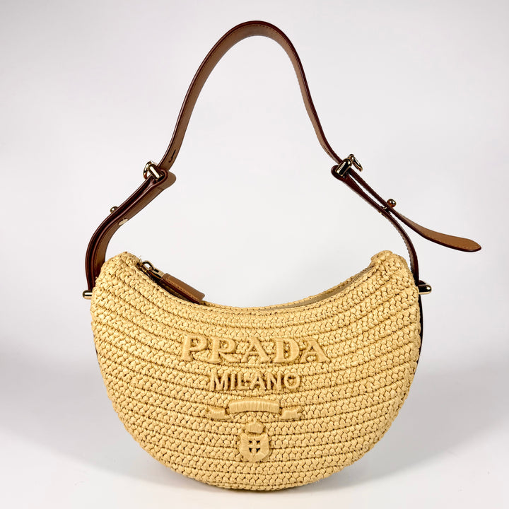 Prada Crochet Arqué Shoulder Bag