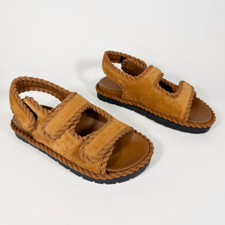 Bottega Veneta Suede Jack Flat Sandal - Women’s 7