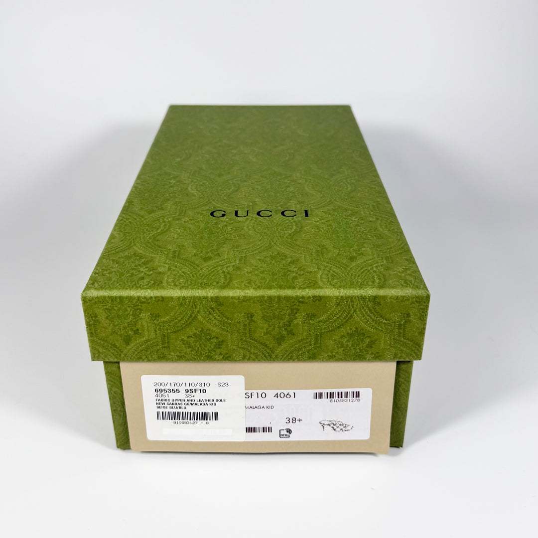 Gucci Tela Retino Kid Crystal GG Heel - Women’s 8.5