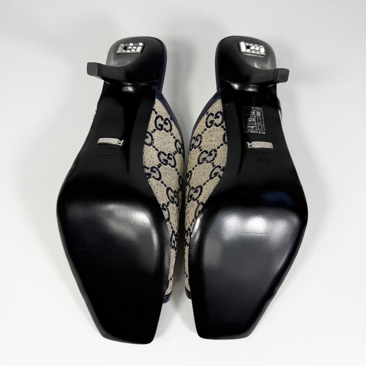 Gucci Tela Retino Kid Crystal GG Heel - Women’s 8.5