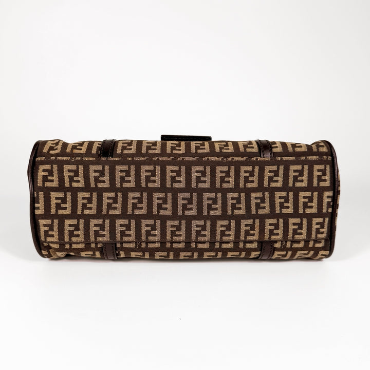 Fendi Zucchino Canvas Shoulder Bag