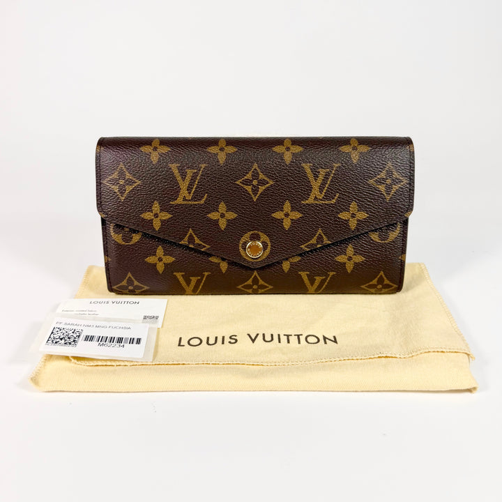 Louis Vuitton Monogram Sarah Wallet Fuchsia