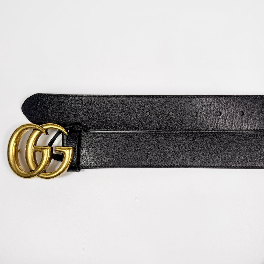 Gucci GG Marmont Grained Leather Belt 95 38