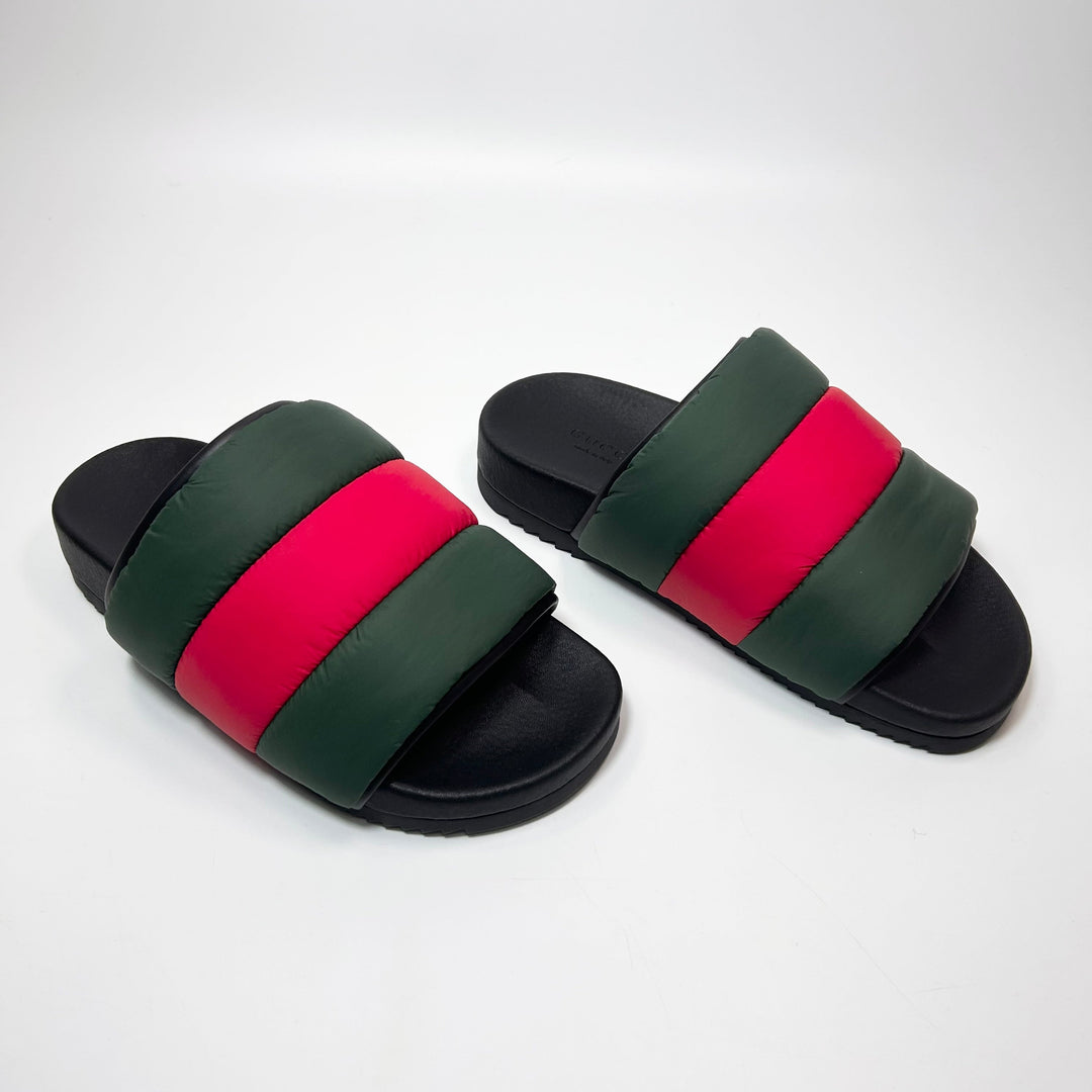 Gucci Padded Nylon Web Slide Sandal  - Women’s 5