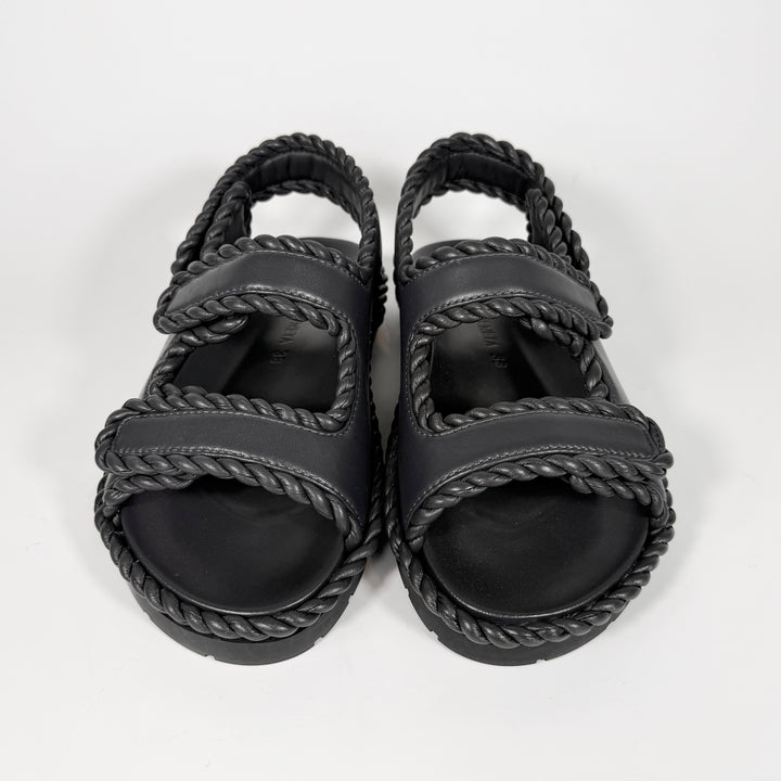 Bottega Veneta Leather Jack Flat Sandal - Women’s 8