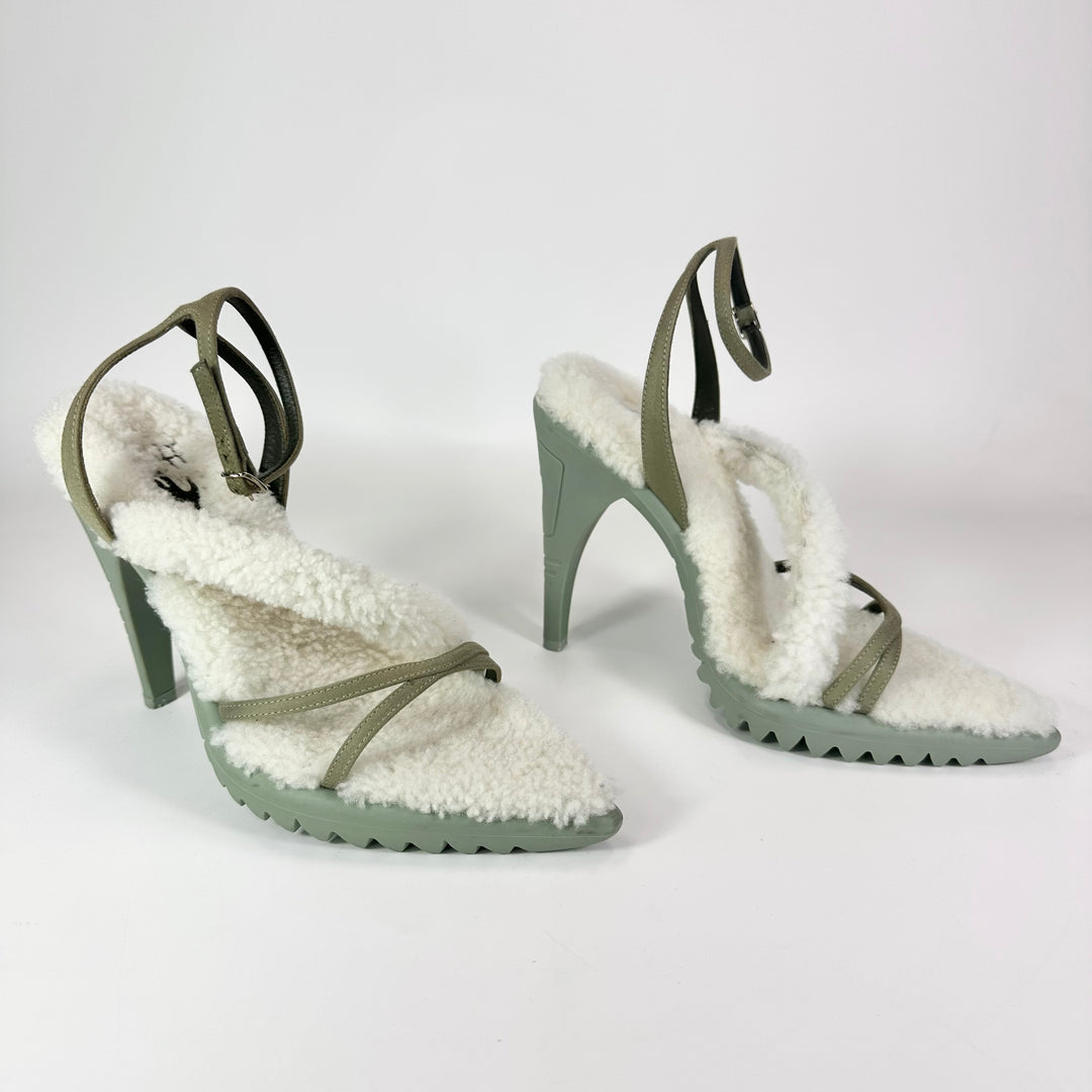 Off-White Allen Shearling Heel - Women’s 6