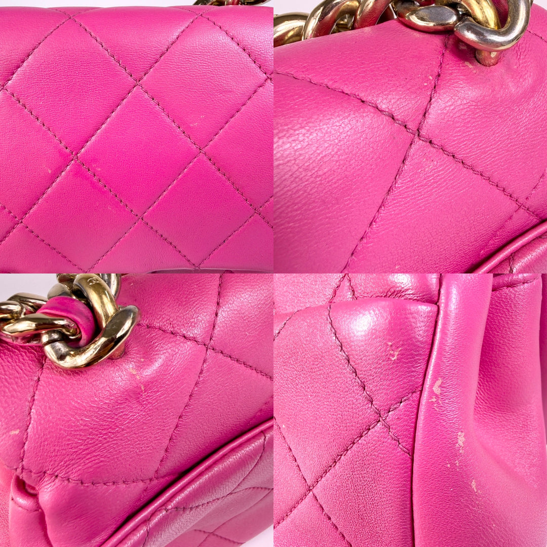Chanel Quilted Lambskin Elegant Chain Flap Bag
