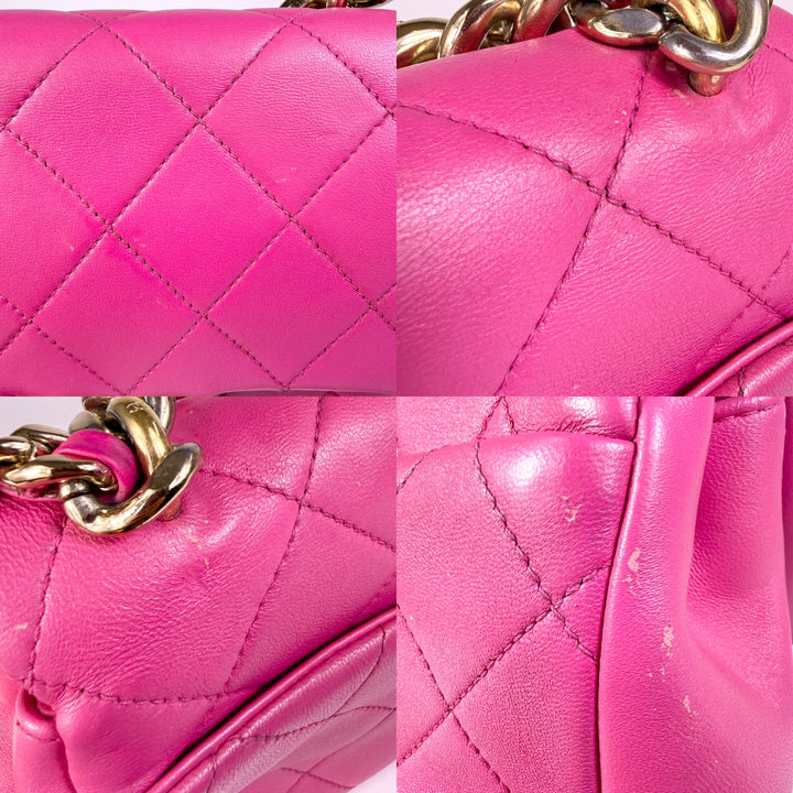 Chanel Quilted Lambskin Elegant Chain Flap Bag