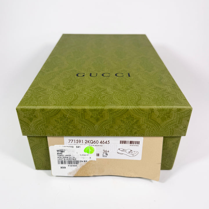 Gucci Denim GG Supreme Jordaan Horsebit Loafer - Women’s 6.5