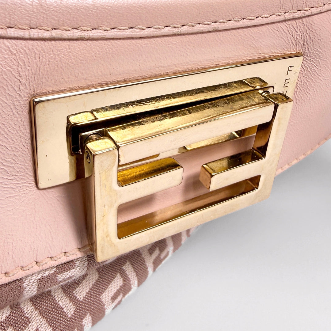 Fendi Zucchino Canvas Hobo Shoulder Bag