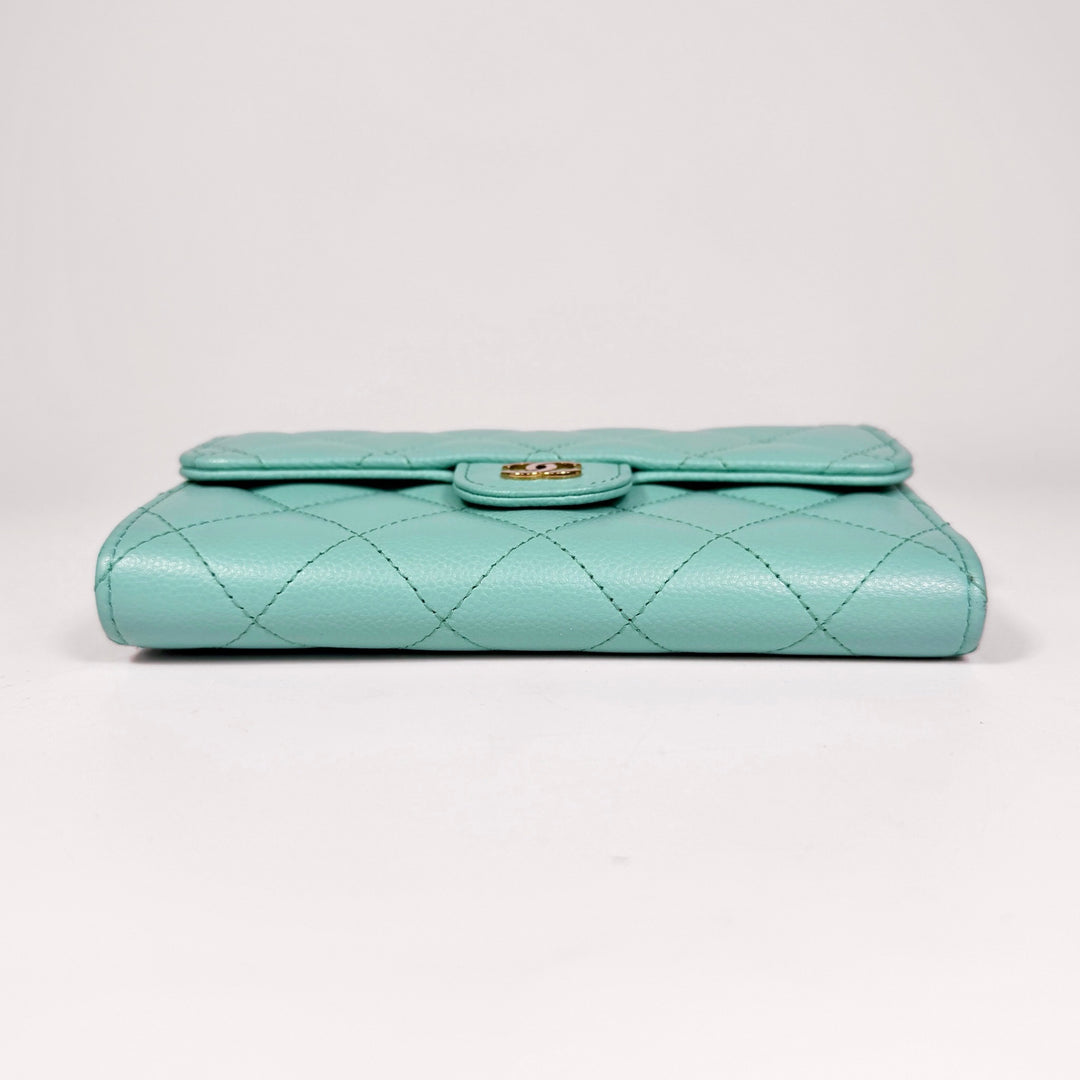 Chanel Quilted Caviar Classic Flap Wallet