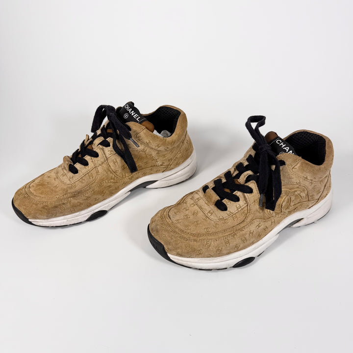 Chanel 22A Suede CC Print Sneaker - Women’s 9