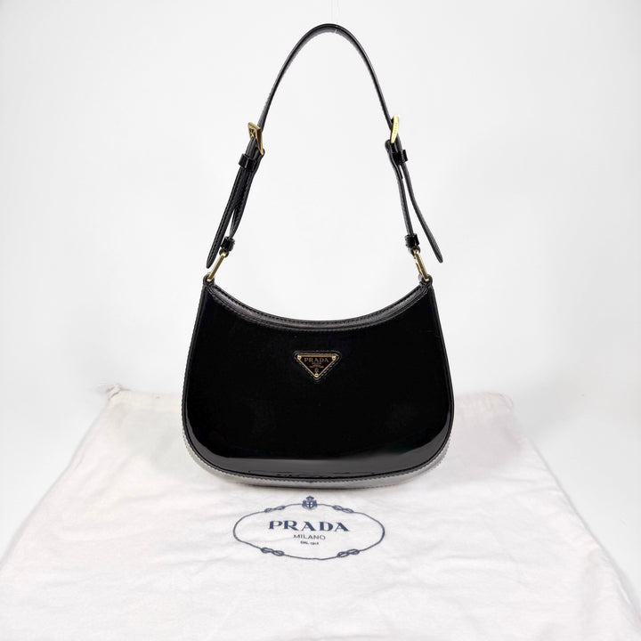 Prada Patent Leather Cleo Shoulder Bag