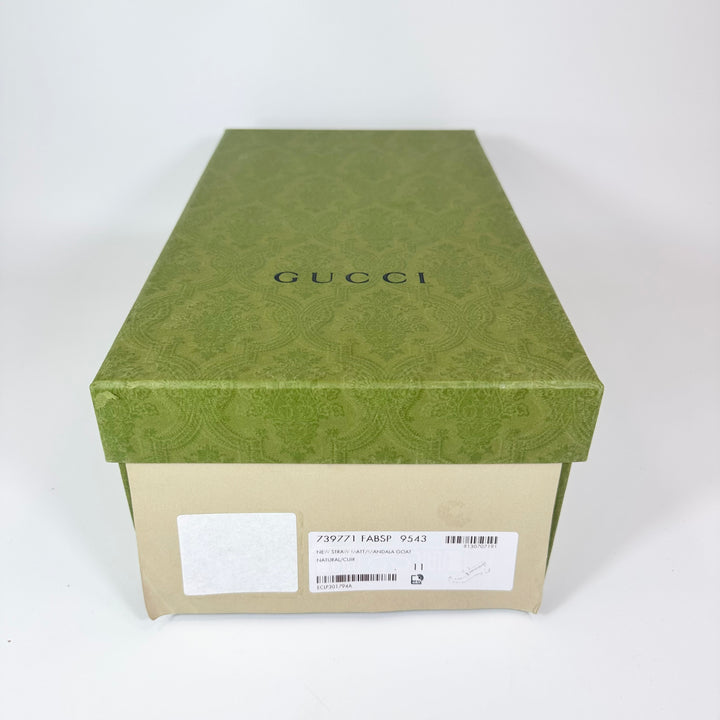 Gucci Horsebit Raffia & Leather Loafer - Men’s 11.5