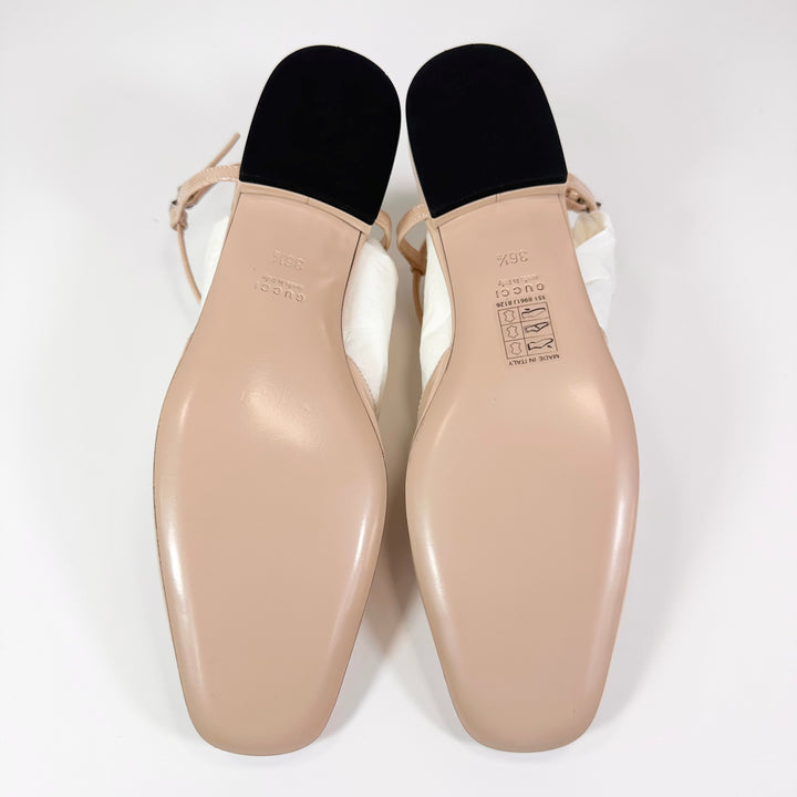 Gucci Double G Patent Leather Ballerina Flat - Women’s 6.5