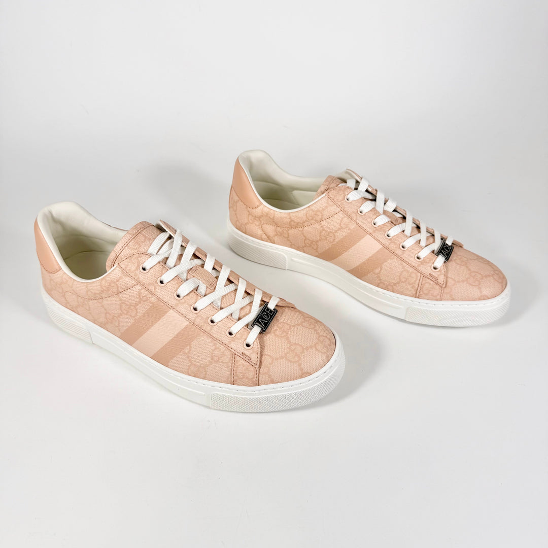 Gucci Pink GG Supreme Ace Sneaker - Women’s 7.5