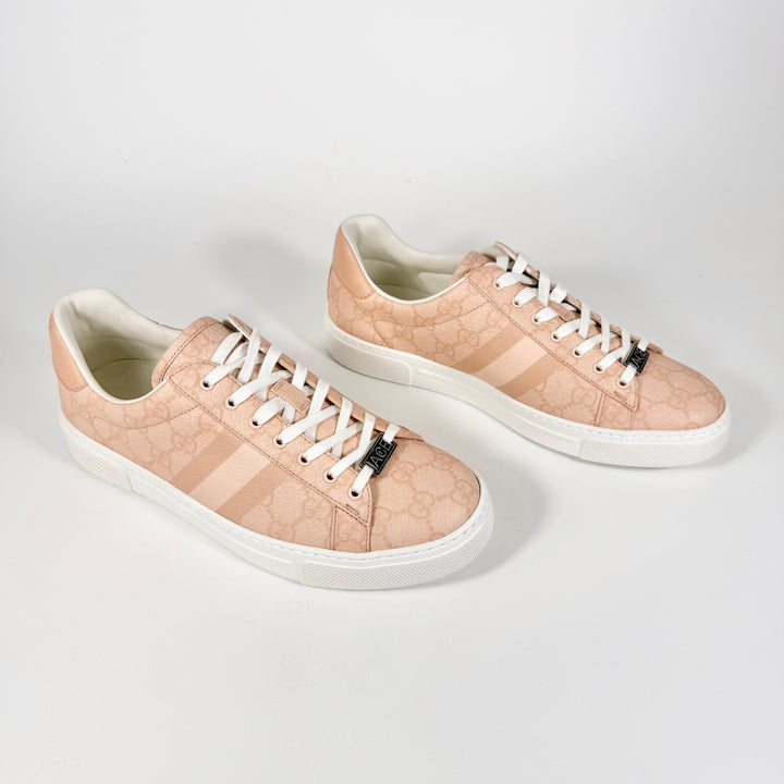 Gucci Pink GG Supreme Ace Sneaker - Women’s 7.5